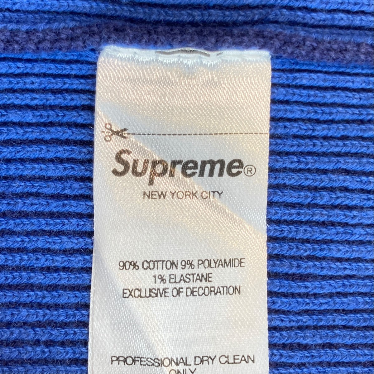 Supreme 2-TONE RIBBED ZIP UP SWEATERジップアップニット 古着・中古-6枚目のアイテム画像