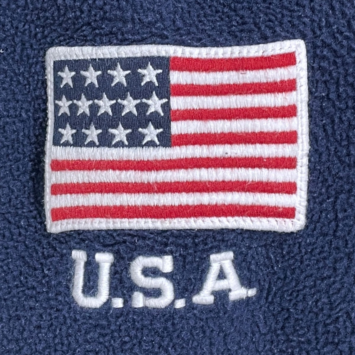 ロゴパッチプルオーバーフリースパーカー Polo USA Fleece Hoodie フリースフーディー 710696327003