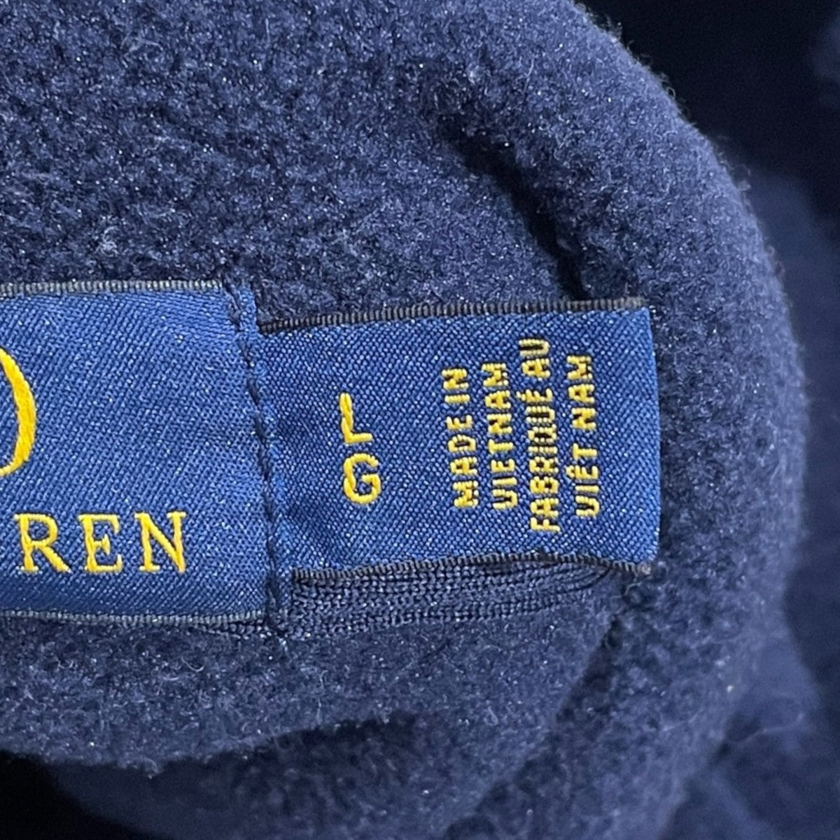 ロゴパッチプルオーバーフリースパーカー Polo USA Fleece Hoodie フリースフーディー 710696327003