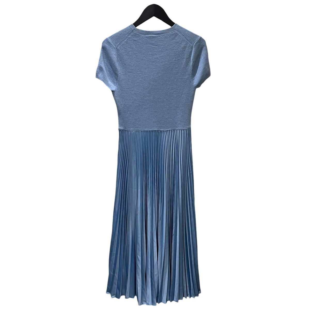 プリーツスカートドッキング半袖ニットワンピース Hybrid Sweater-Pleated Midi Dress ハイブリッドセータープリーテッドミディドレス WMPOWDNY6820068