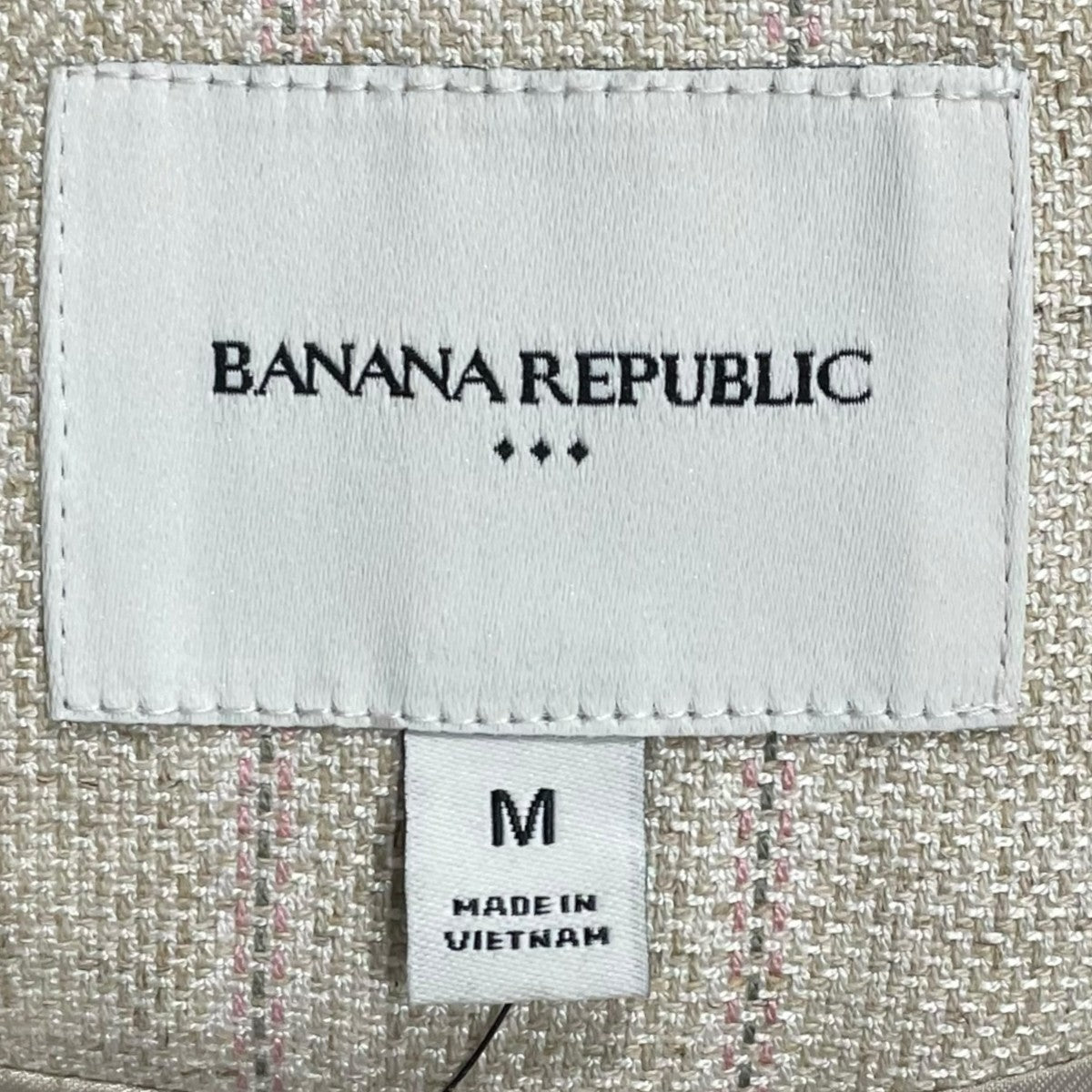 BANANA REPUBLIC 25SS ストライプ柄ベスト LINEN LONG CUTAWAY VEST リネンブレンド ロングカッタウェイベスト 695862 古着・中古-4枚目のアイテム画像