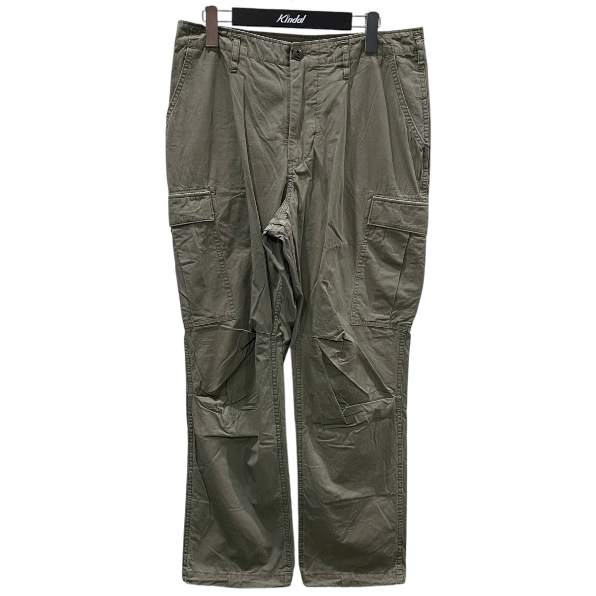 25SS 硫化染めUSED加工タイプライターカーゴパンツ TROOPER 6P TROUSERS COTTON TYPEWRITER SULFUR DYE NN-P4620
