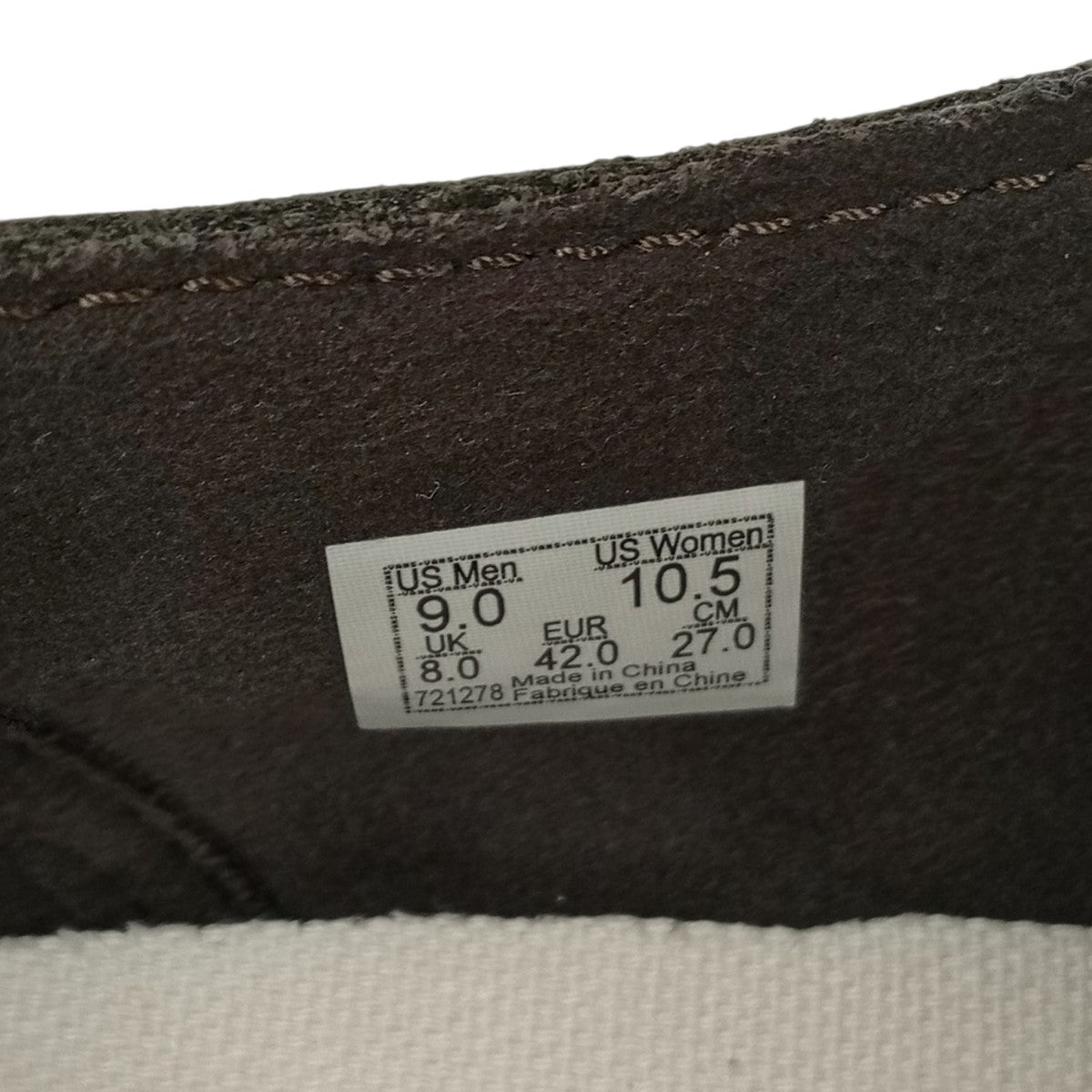 VANS スニーカー 古着・中古-9枚目のアイテム画像