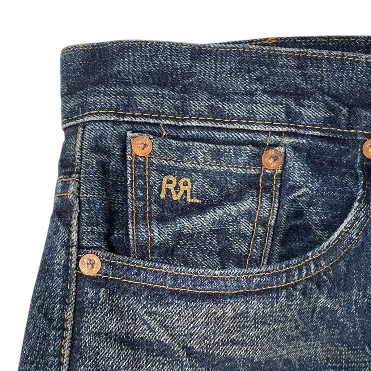 RRL デニムパンツ Vintage 5-Pocket Straight Jean JAPAN WOVEN ヴィンテージ ファイブポケット ストレートジーン ジャパンウーヴン 782857896001 古着・中古-5枚目のアイテム画像