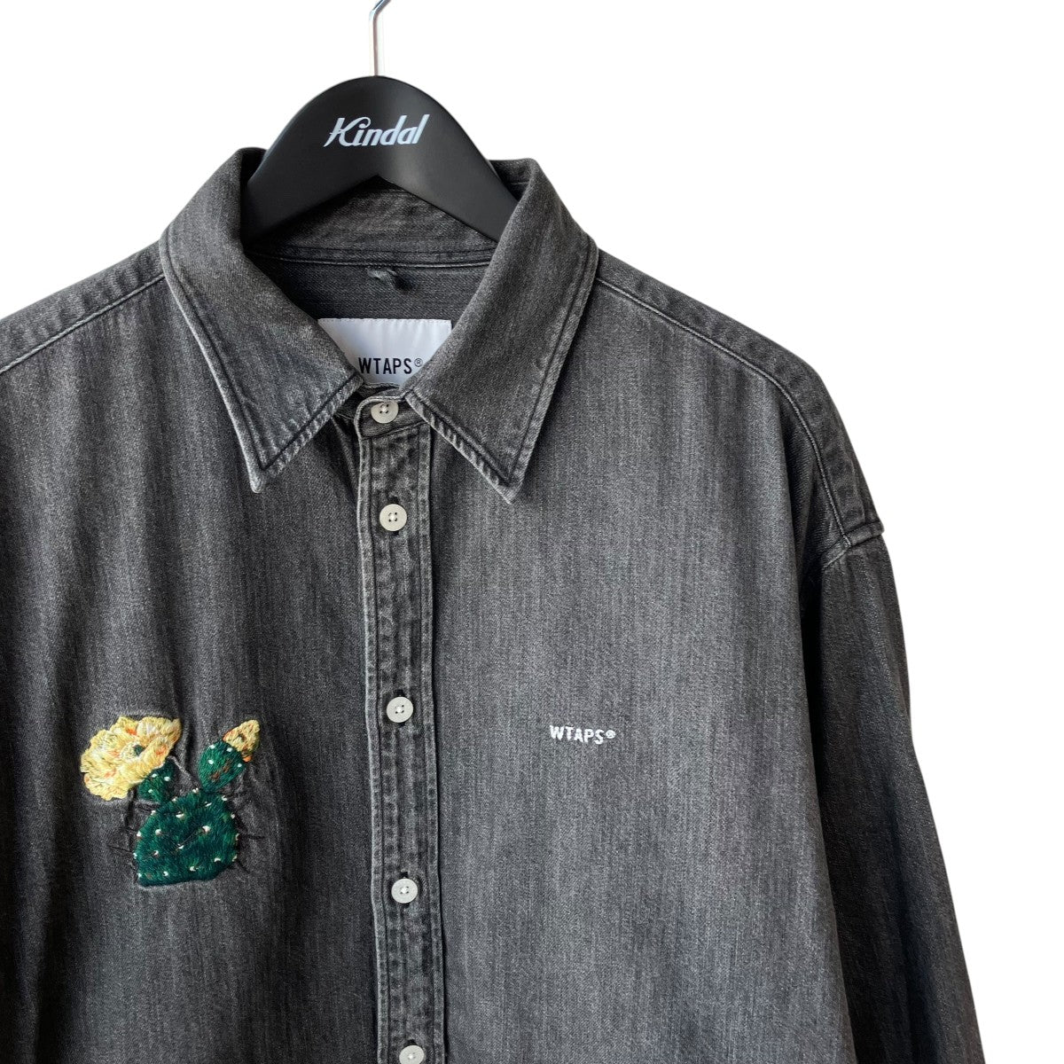 WTAPS ALLMAN LS COTTON． DENIM． CACTOデニムシャツ241CWDT-SHM01 古着・中古-3枚目のアイテム画像