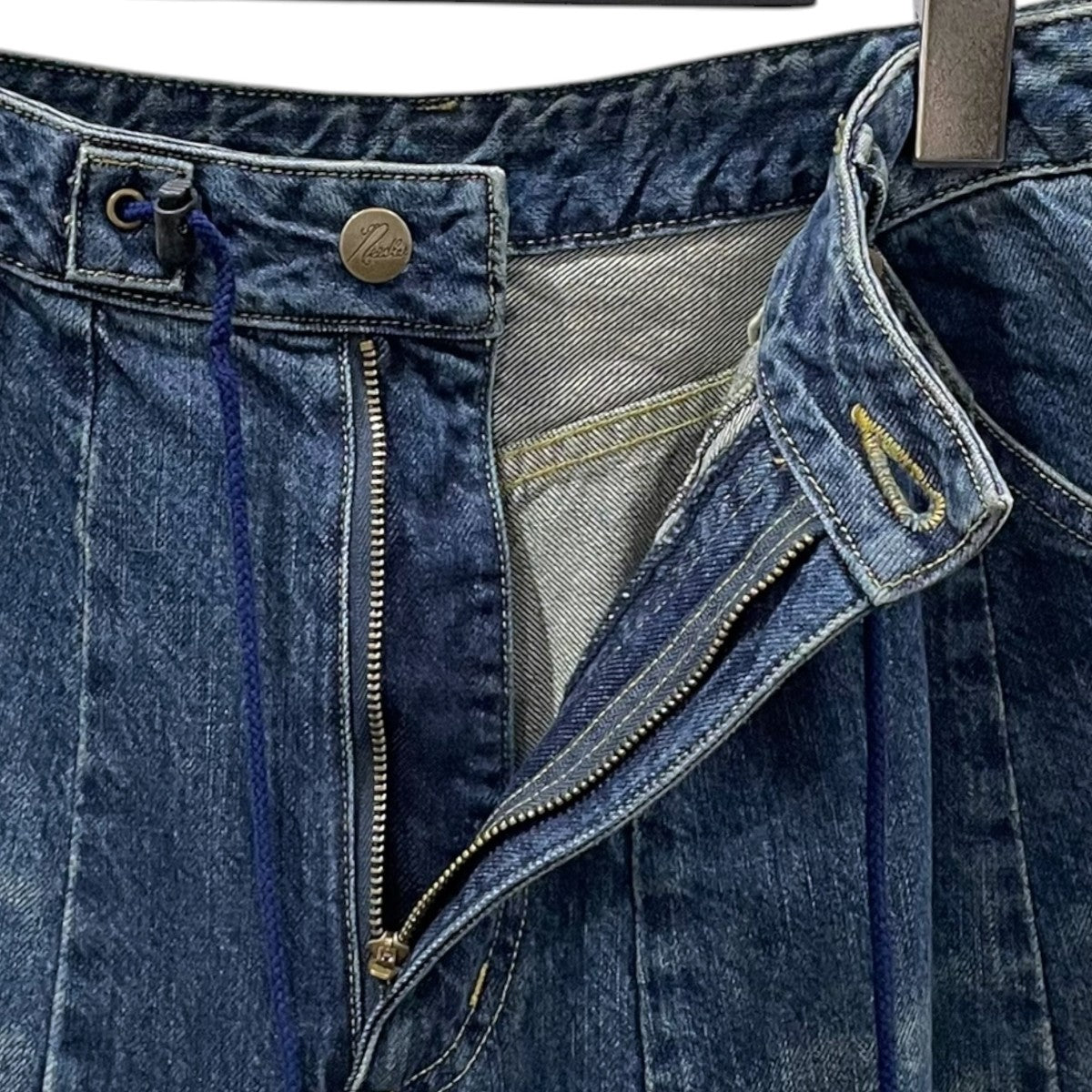 Needles 25AW ワイドデニムパンツ H．D． Buggy Jean - 12oz Denim ヒザデル バギージーンズ 12オンスデニム SX202 古着・中古-3枚目のアイテム画像