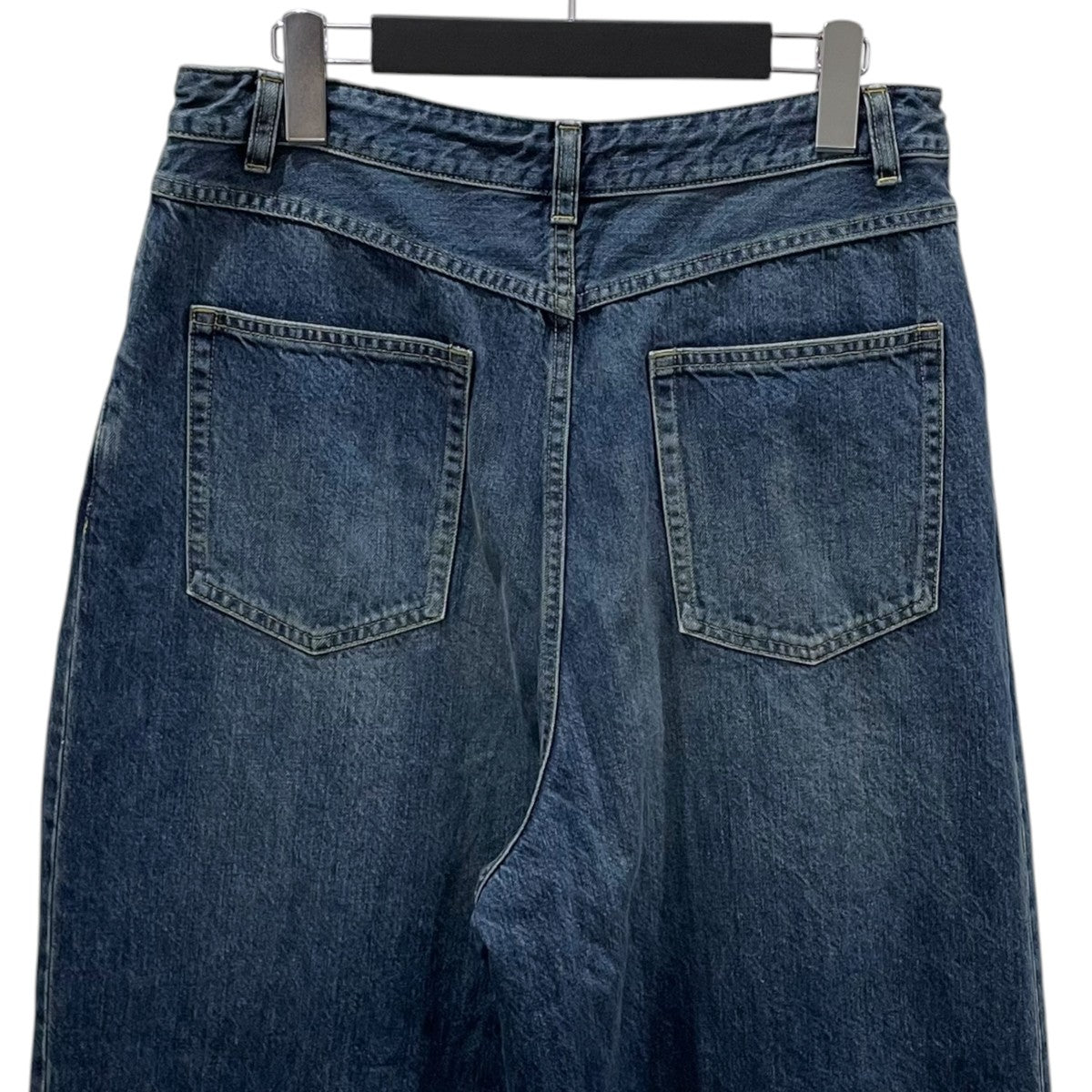 Needles 25AW ワイドデニムパンツ H．D． Buggy Jean - 12oz Denim ヒザデル バギージーンズ 12オンスデニム SX202 古着・中古-4枚目のアイテム画像