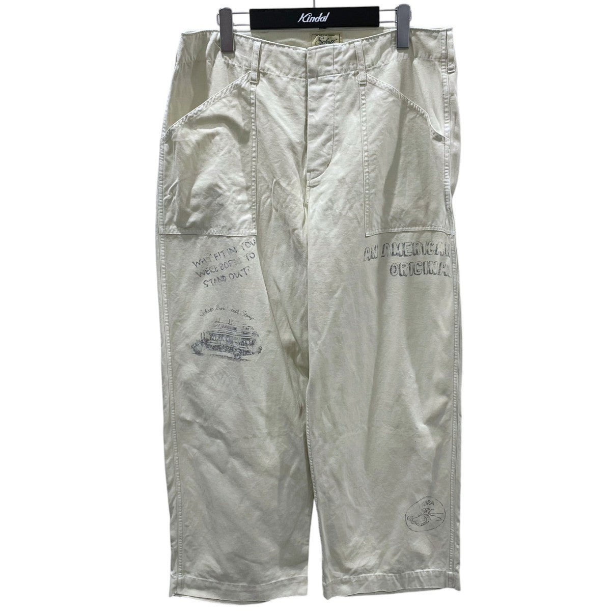 25SS 加工ベイカーパンツ PAINT BACK STAIN BAKER TROUSER ペイントバックサテン ベイカートラウザー 782-5110008
