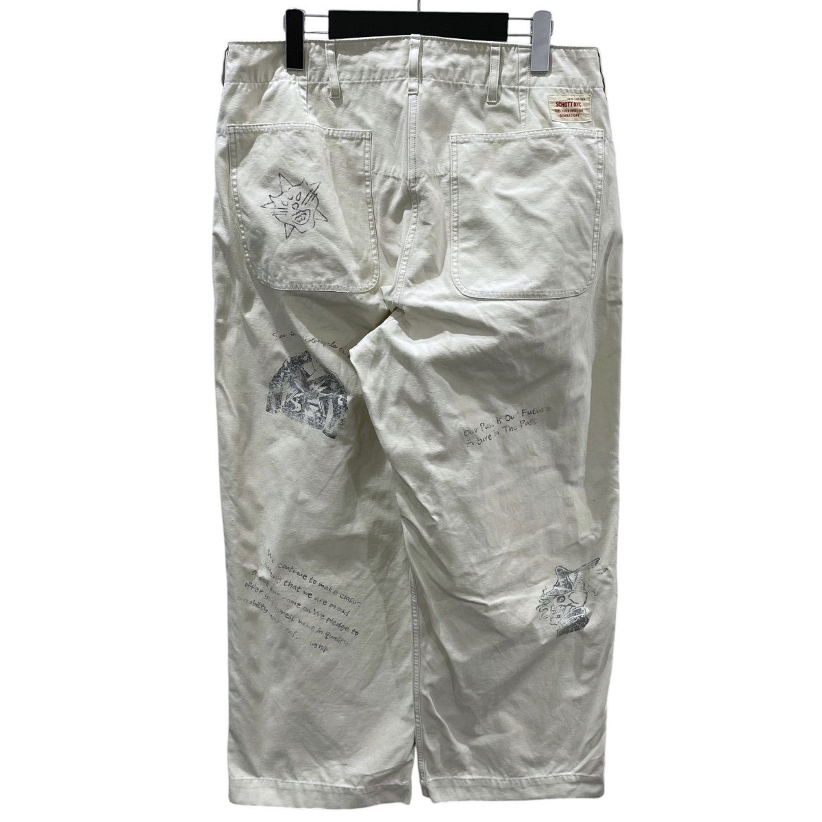 25SS 加工ベイカーパンツ PAINT BACK STAIN BAKER TROUSER ペイントバックサテン ベイカートラウザー 782-5110008