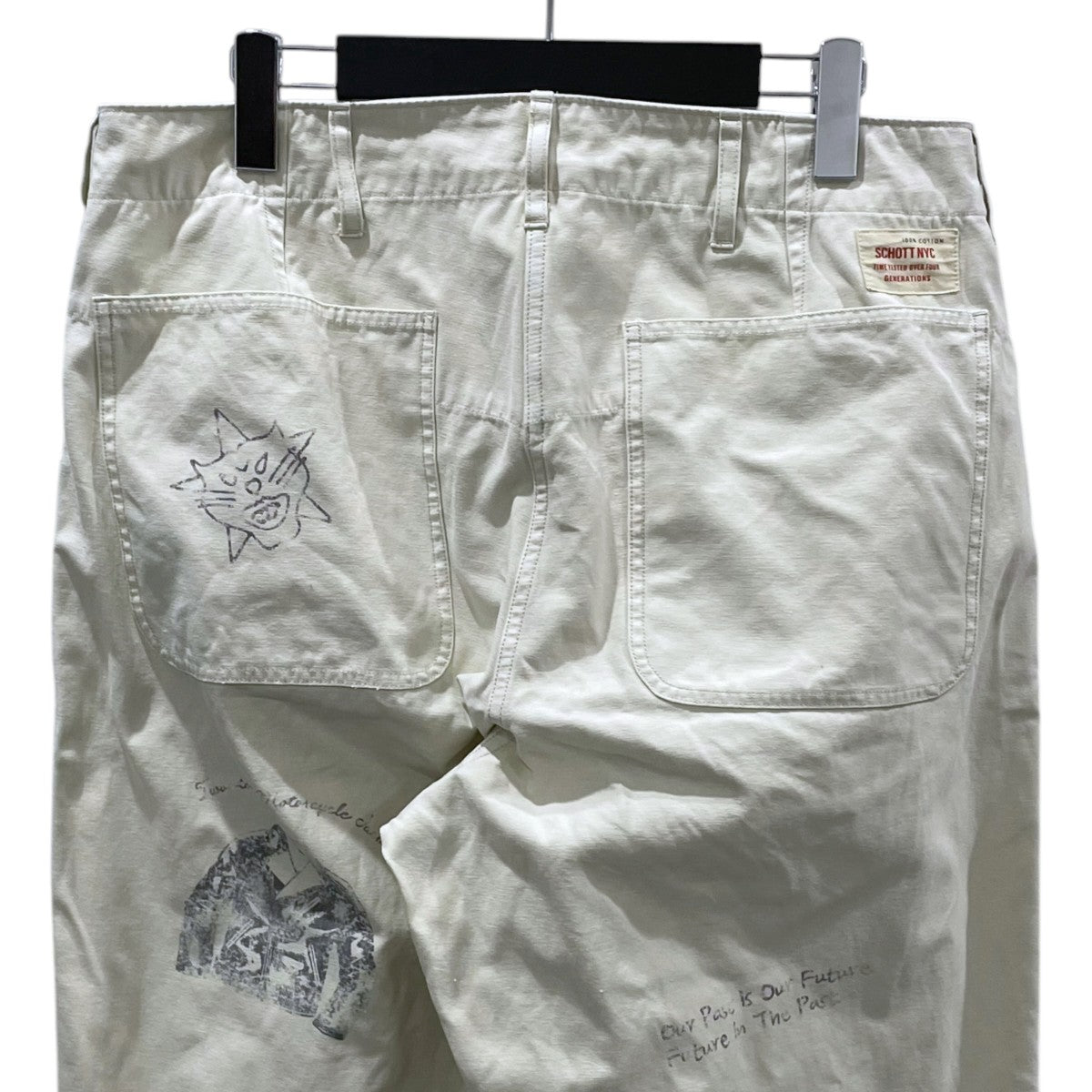 25SS 加工ベイカーパンツ PAINT BACK STAIN BAKER TROUSER ペイントバックサテン ベイカートラウザー 782-5110008