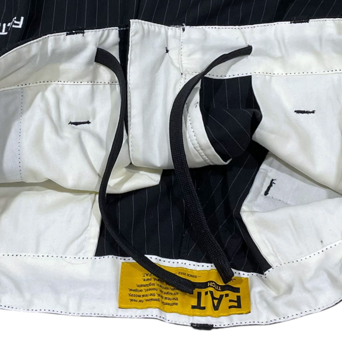 FAT 25AW ストライプ柄タックパンツ STROROUSER ストロユーザー F32520-PN15-AB 古着・中古-4枚目のアイテム画像