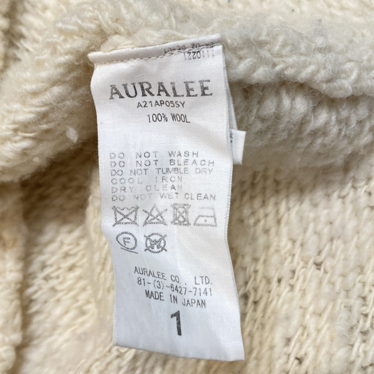 WOOL SLUB KNIT P／OウールニットセーターA21AP05SY