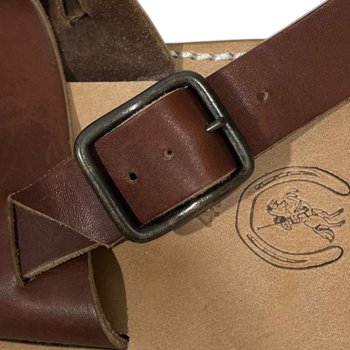LA BOTTE GARDIANE レザー ストラップサンダル 古着・中古-4枚目のアイテム画像