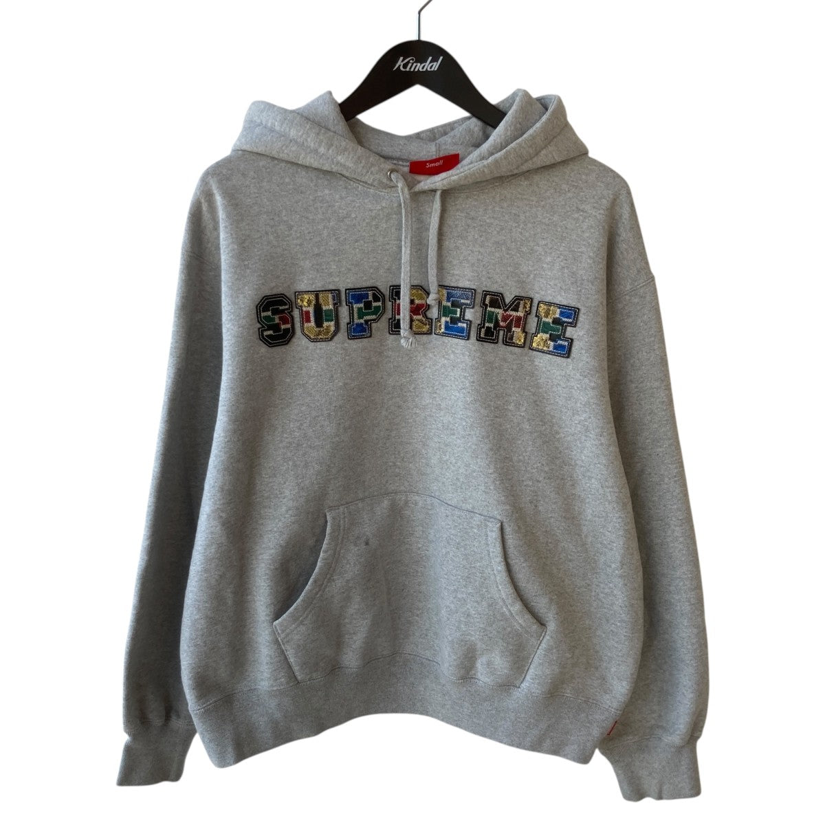 23AWCollegiate Patchwork Leather Hooded Sweatshirtパーカー