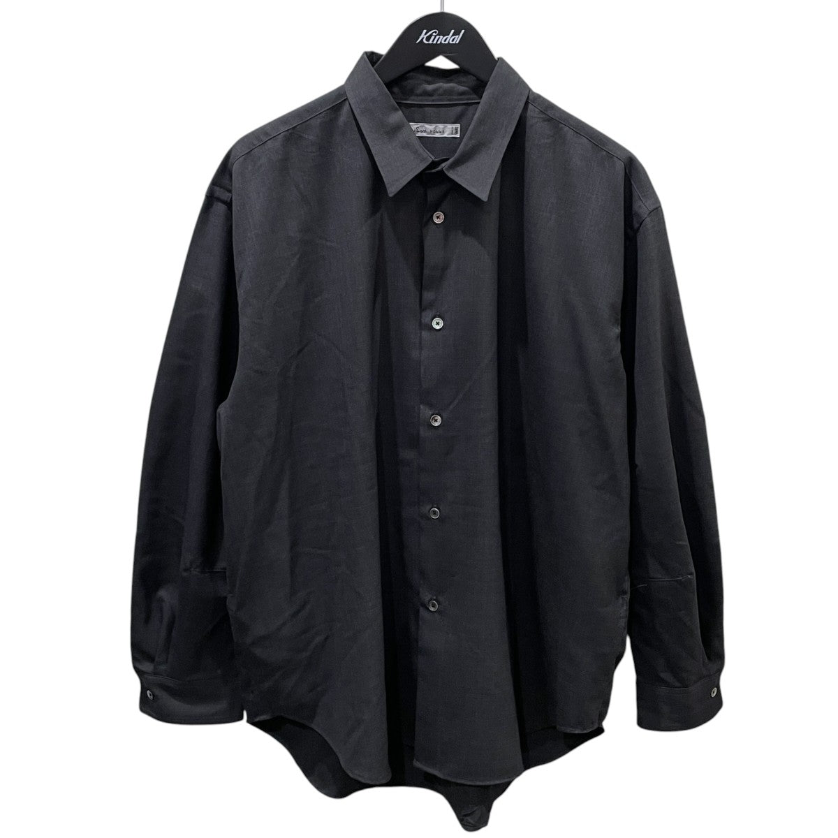 SSZ エスエスズィー 25AW 日本製 WOOL SHIRTS オーバーサイズ ウールシャツ 11-11-1318-139 M BLACK 長袖 BEAMS トップス【中古】【SSZ】 SSZ(エスエスズィー) 25AW オーバーサイズシャツ WOOL SHIRTS ウール