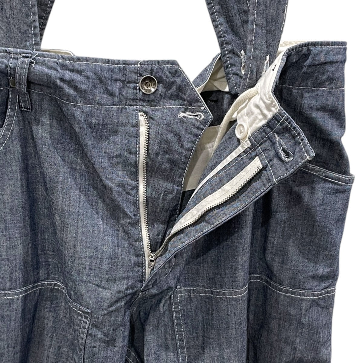 Engineered Garments×BEAMS PLUS サスペンダー付きパンツ 古着・中古-4枚目のアイテム画像