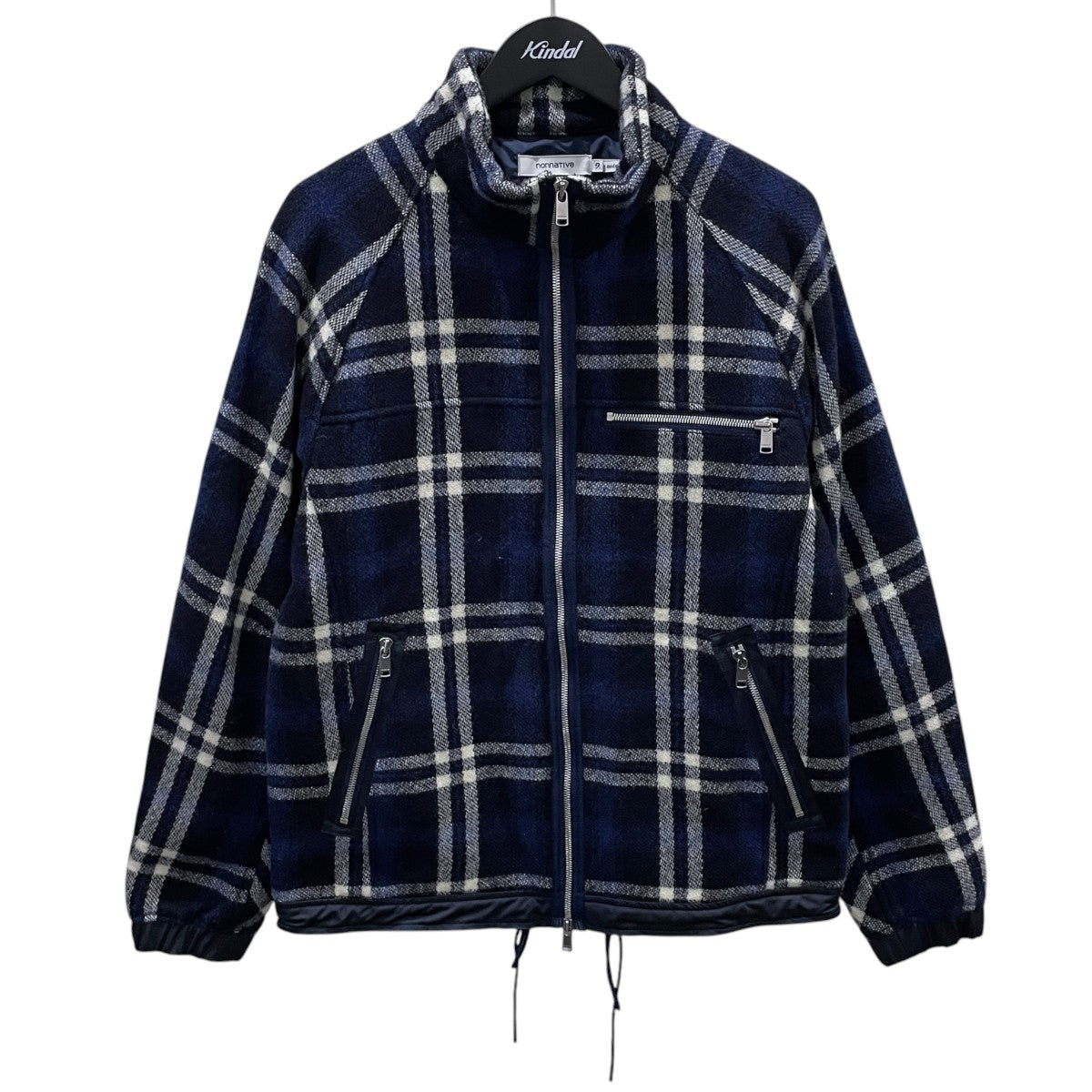 17AW オンブレチェック柄ジャケット EXPLORER JACKET WOOL MELTON OMBRE PLAID WITH WINDSTOPPER 2L NN-JU3209