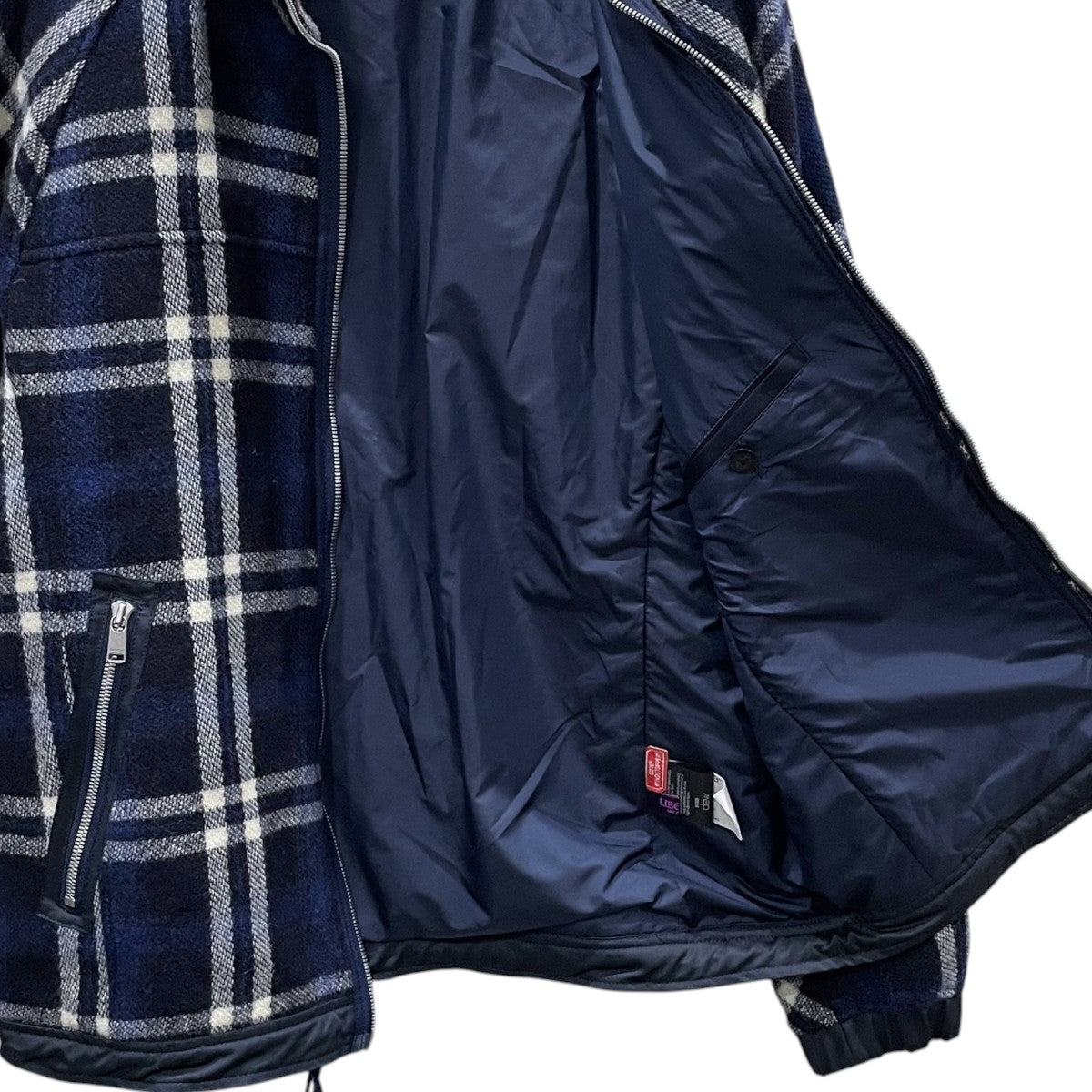 17AW オンブレチェック柄ジャケット EXPLORER JACKET WOOL MELTON OMBRE PLAID WITH WINDSTOPPER 2L NN-JU3209