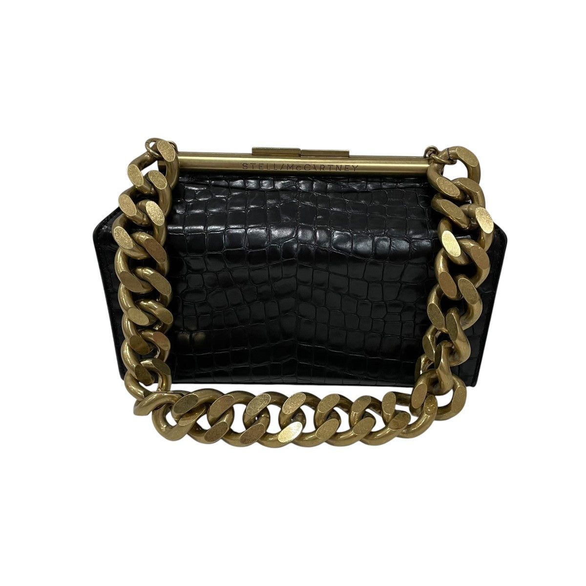 STELLA McCARTNEY ハンドバッグｸﾛｺﾀﾞｲﾙ型押し 古着・中古-1枚目のアイテム画像