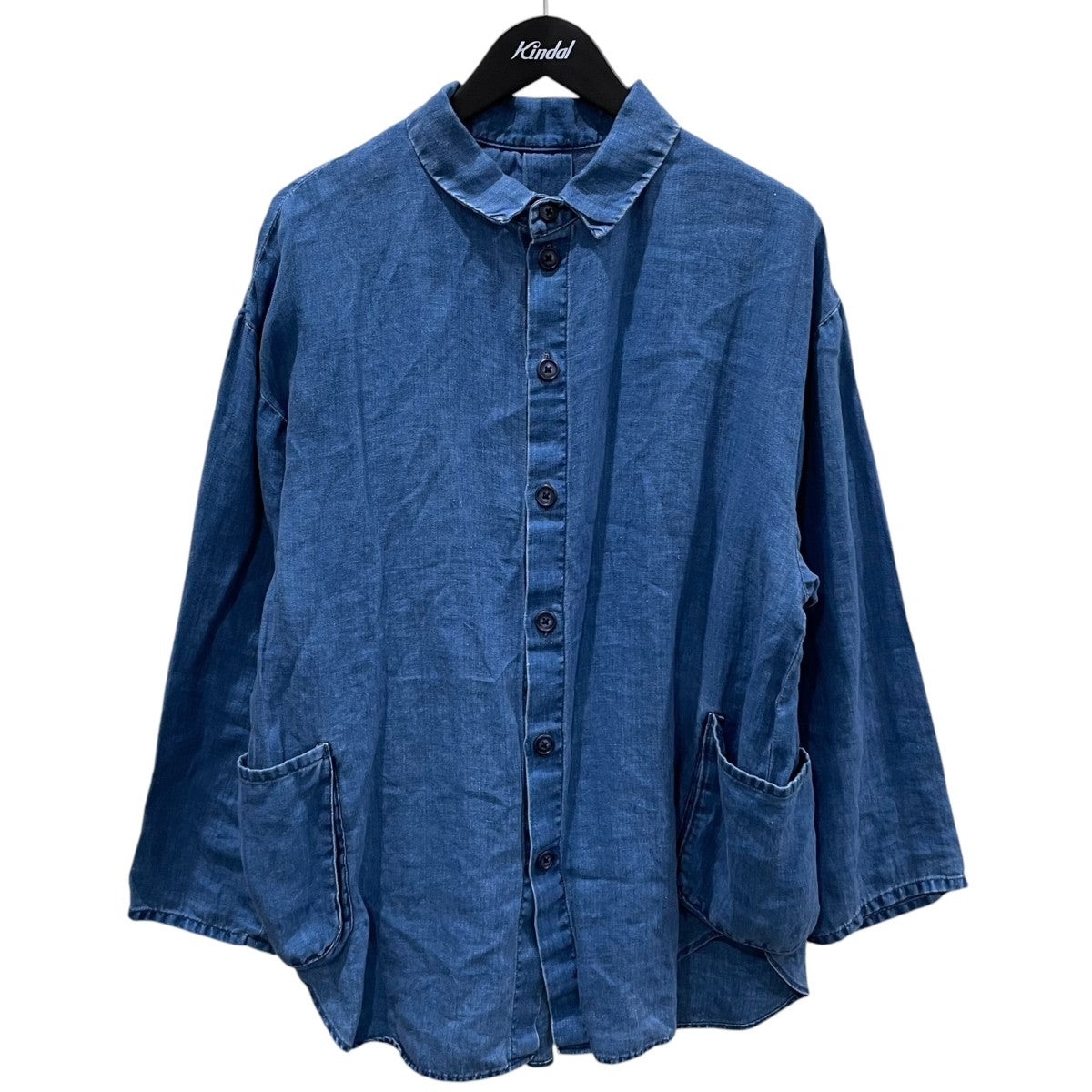 インディゴリネンシャツジャケット INDIGO LINEN SHIRT JACKET PC-021-2199