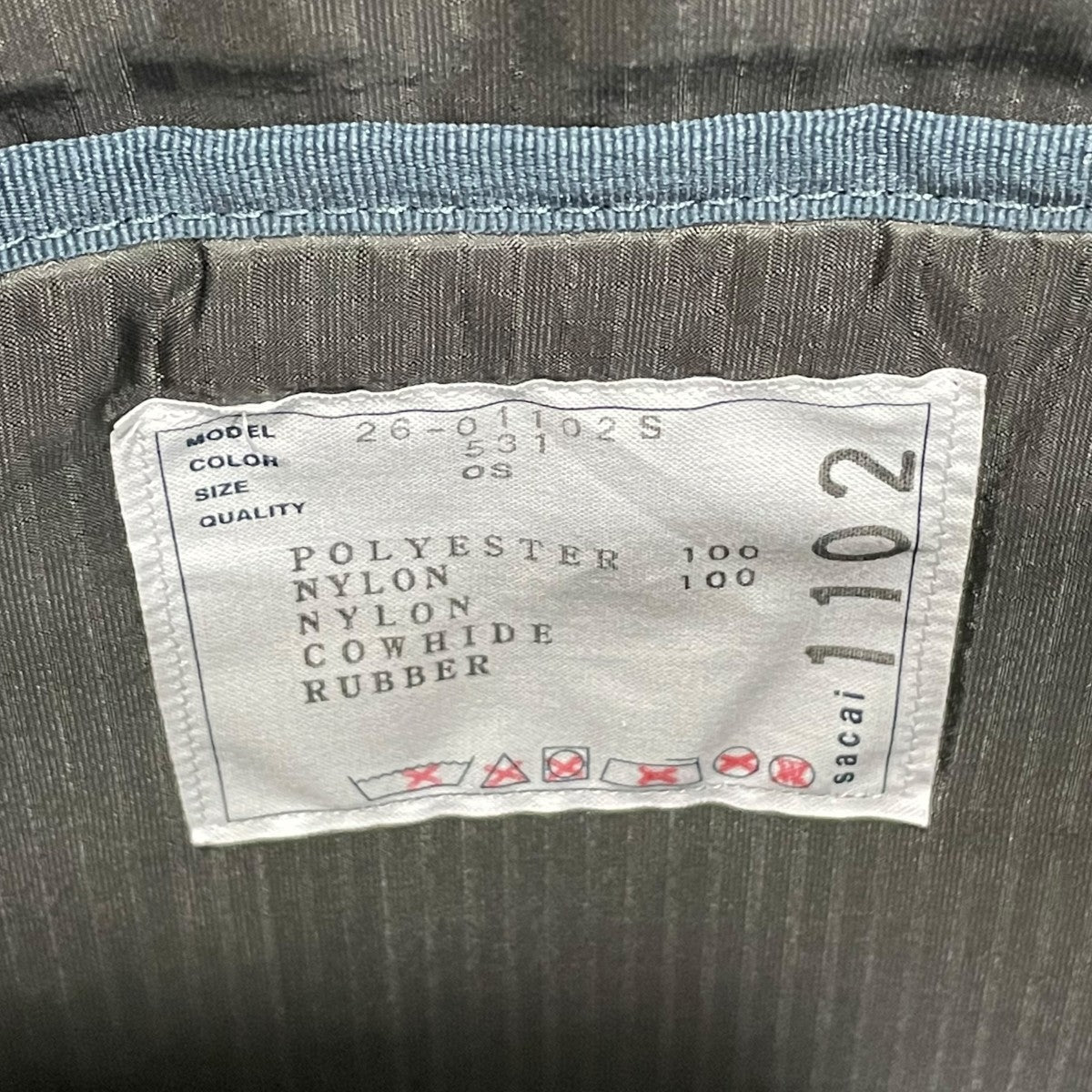 sacai トートバッグ2601102S 古着・中古-6枚目のアイテム画像