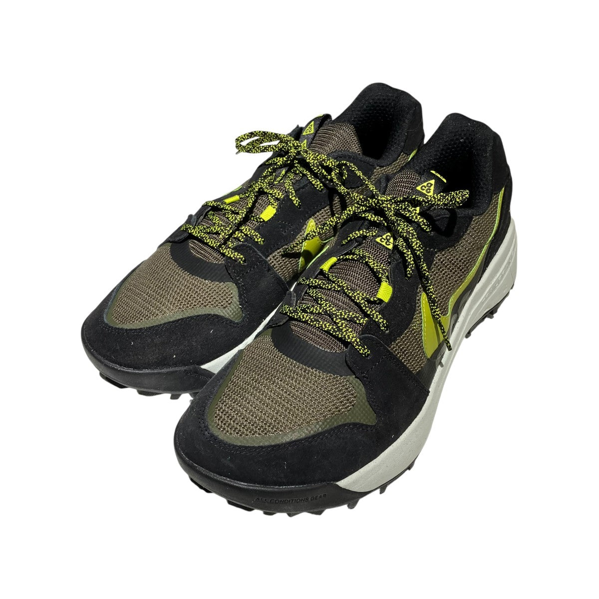 NIKE ACG ACG Lowcate Cargo Khaki／Black／Bright Cactus／MossスニーカーDM8019-300 古着・中古-1枚目のアイテム画像