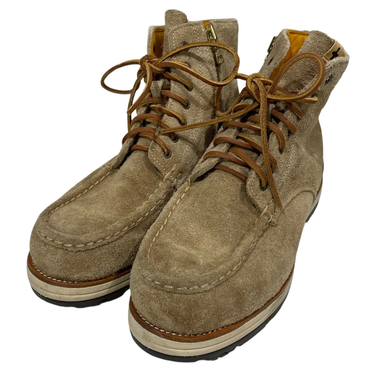 VISVIM サイドジップスウェードブーツ 7-HOLE MOC TOE BOOTS セブンホール モック トゥ ブーツ 古着・中古-1枚目のアイテム画像