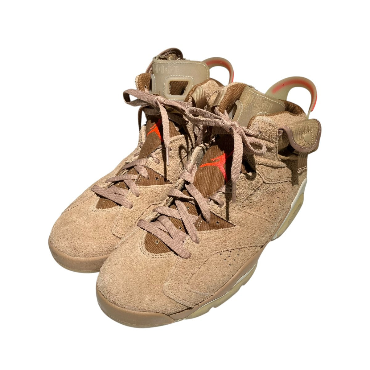 NIKE Travis Scott Air Jordan 6 British KhakiハイカットスニーカーDH0690-200 古着・中古-1枚目のアイテム画像