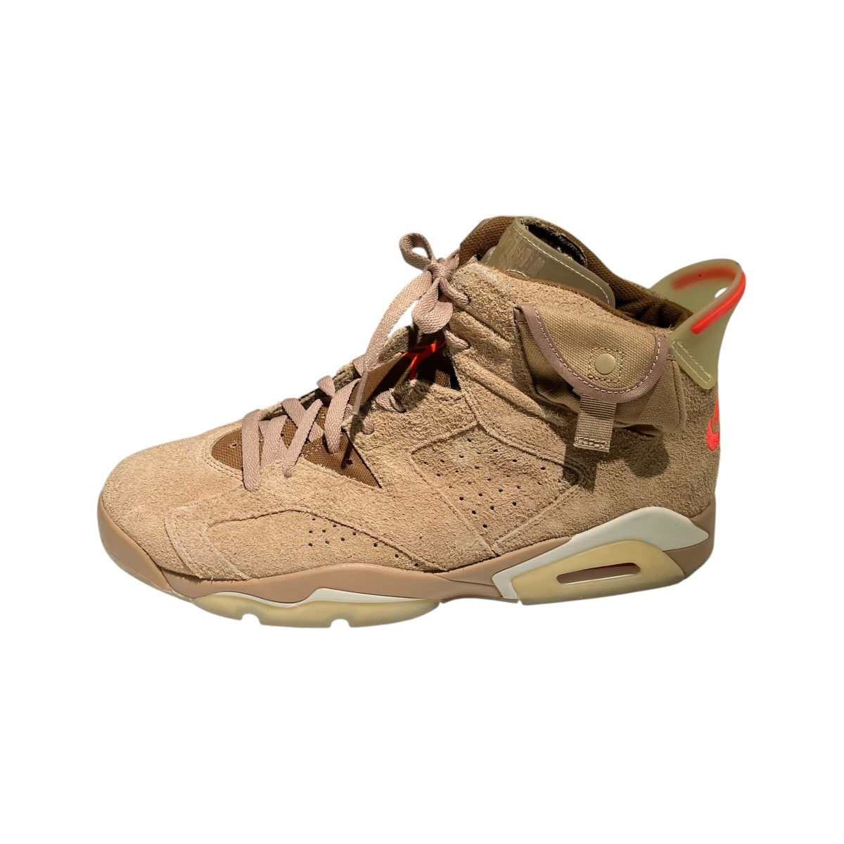 NIKE Travis Scott Air Jordan 6 British KhakiハイカットスニーカーDH0690-200 古着・中古-2枚目のアイテム画像