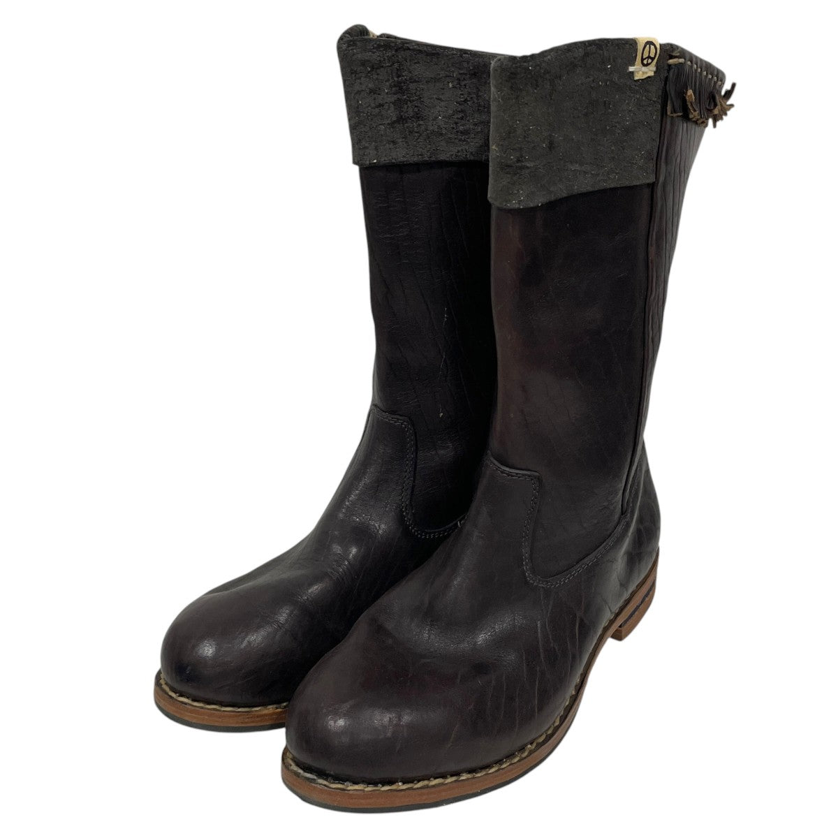 レザーロングブーツ WABANAKI SUTAIO BOOTS-FOLK ワバナキ スタオ ブーツ フォルク
