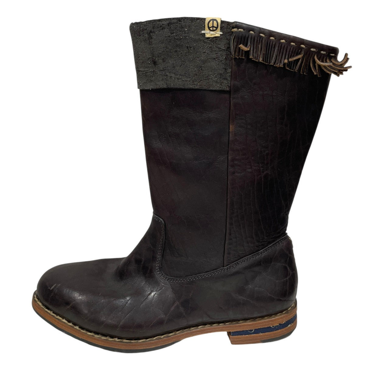 レザーロングブーツ WABANAKI SUTAIO BOOTS-FOLK ワバナキ スタオ ブーツ フォルク