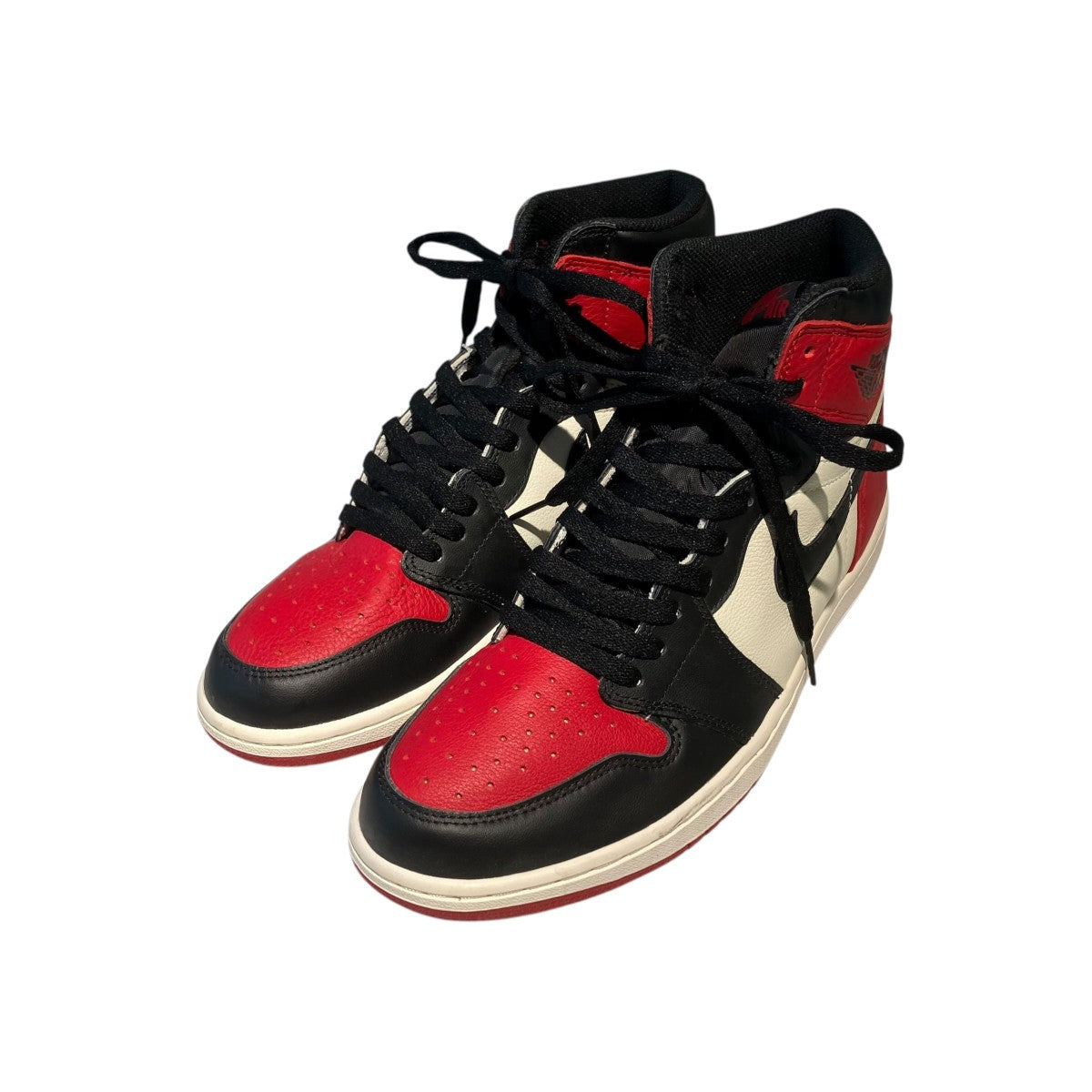 NIKE Air Jordan 1 Retro High OG Bred Toeハイカットスニーカー555088-610 古着・中古-1枚目のアイテム画像