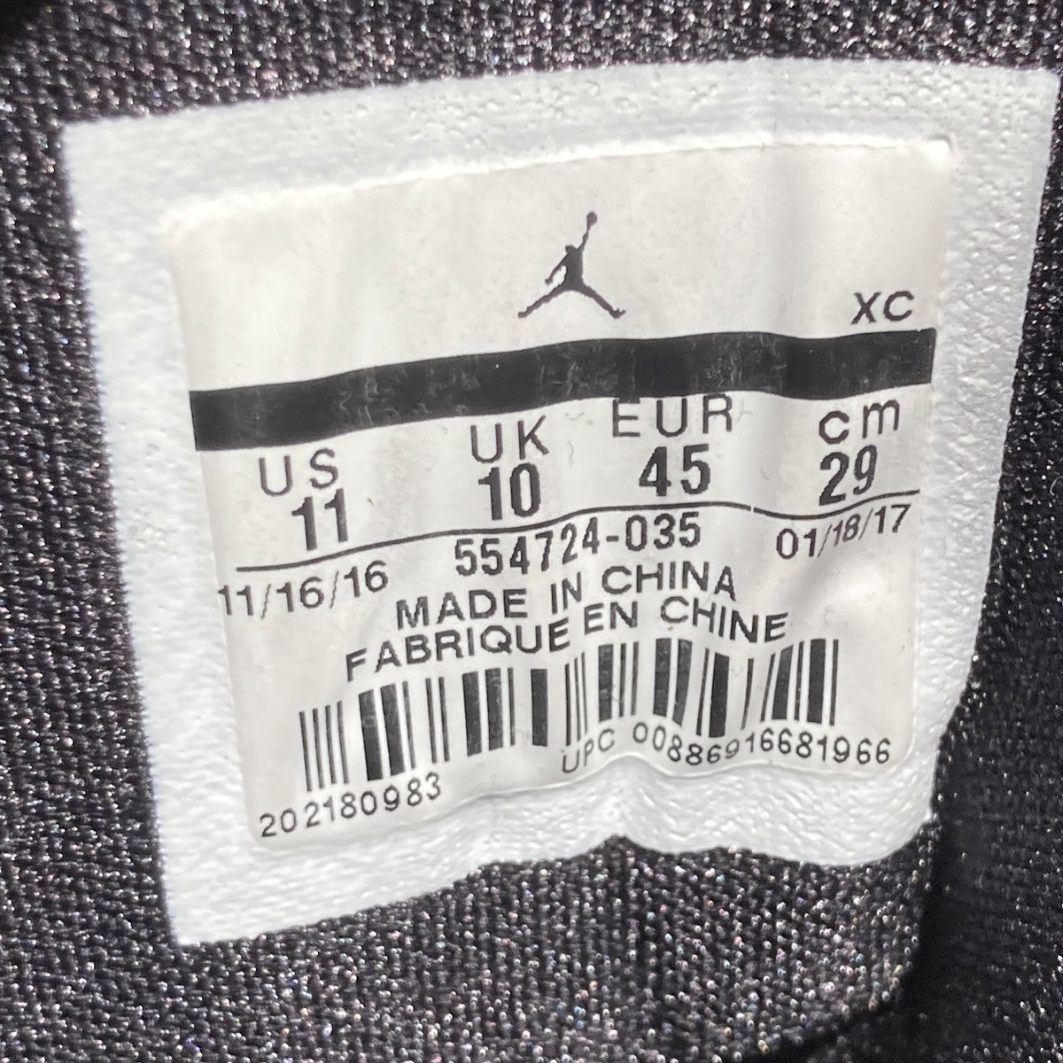 NIKE Air Jordan 1 Retro Mid New Love (2017)ハイカットスニーカー554724-035 古着・中古-6枚目のアイテム画像