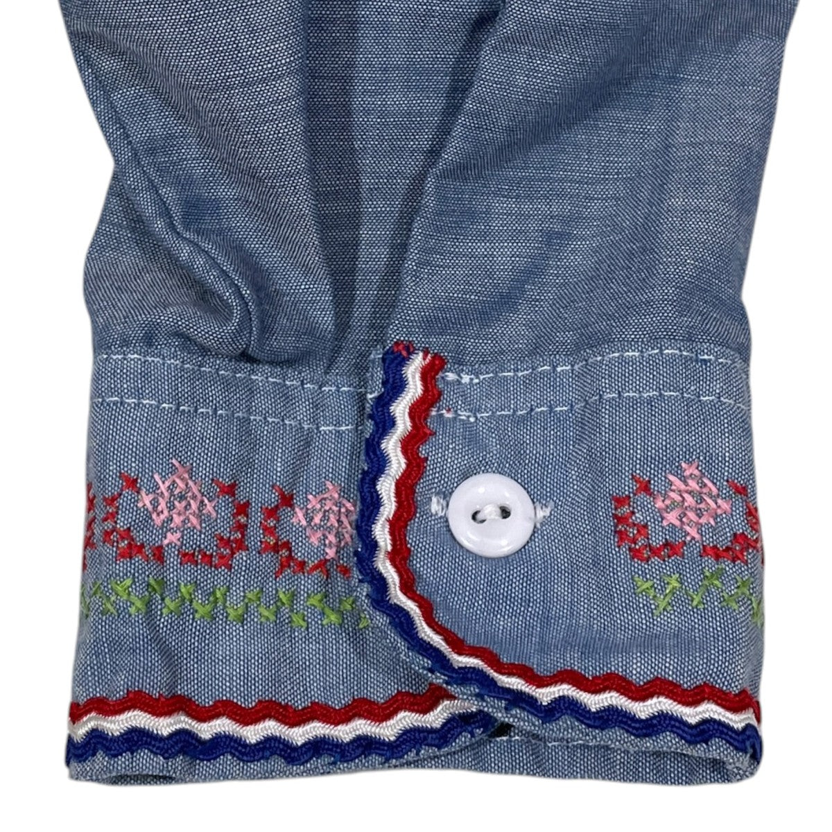 70S オープンカラーシャツ 独立記念日刺繍