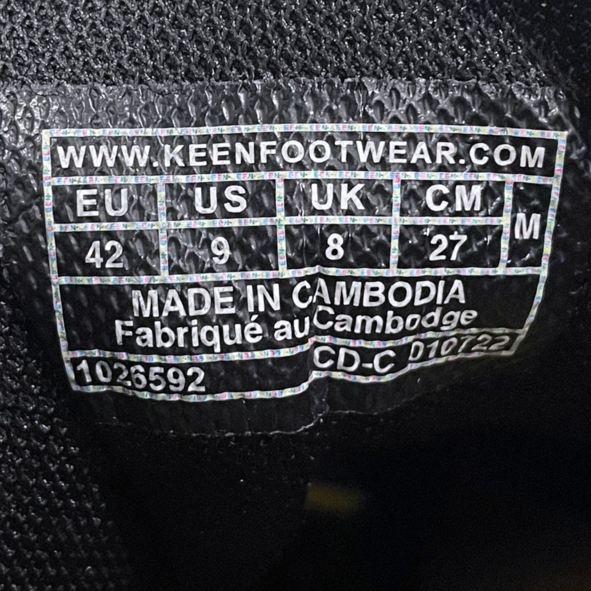 KEEN×TOKYO HEMP CONNECTION 22AW ヘアリースエードスニーカー JASPER ジャスパー 1026592 古着・中古-5枚目のアイテム画像