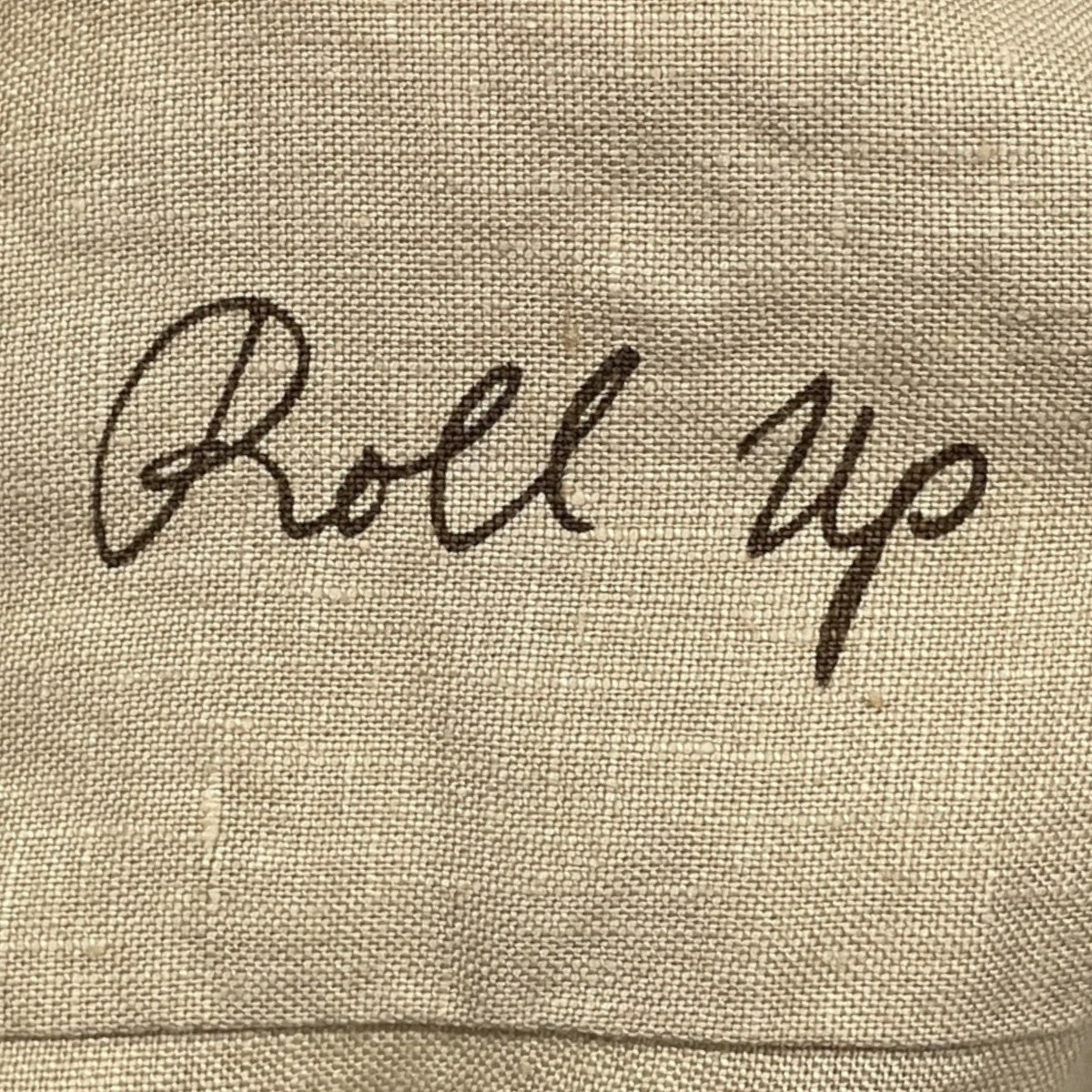 長袖リネンシャツ ROLL UP LINEN SHIRT ロールアップ リネンシャツ