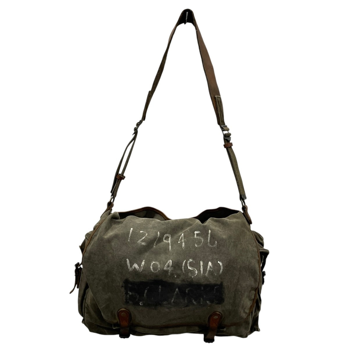 キャンバスレザーショルダーバッグ Canvas Leather Shoulder Bag  U．S．S． NAUTILUS