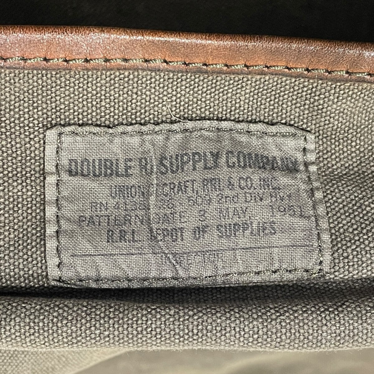 キャンバスレザーショルダーバッグ Canvas Leather Shoulder Bag  U．S．S． NAUTILUS