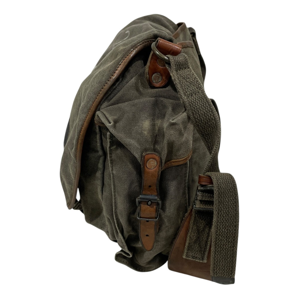 キャンバスレザーショルダーバッグ Canvas Leather Shoulder Bag  U．S．S． NAUTILUS