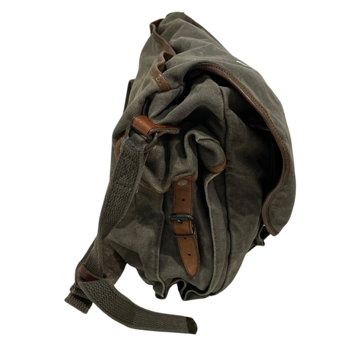キャンバスレザーショルダーバッグ Canvas Leather Shoulder Bag  U．S．S． NAUTILUS