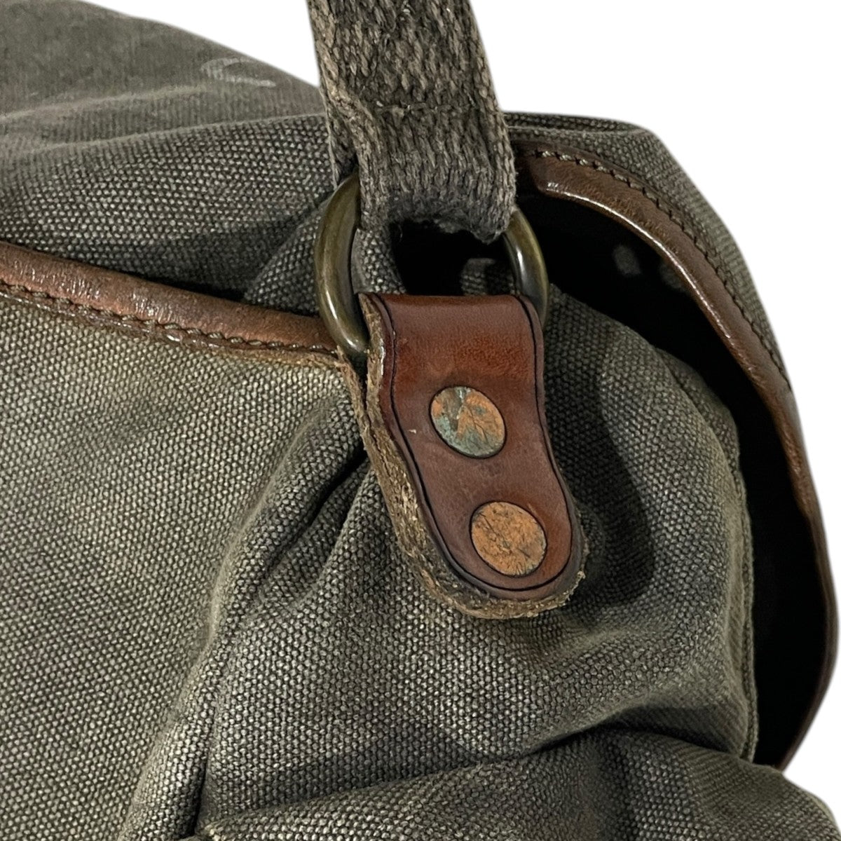 キャンバスレザーショルダーバッグ Canvas Leather Shoulder Bag  U．S．S． NAUTILUS