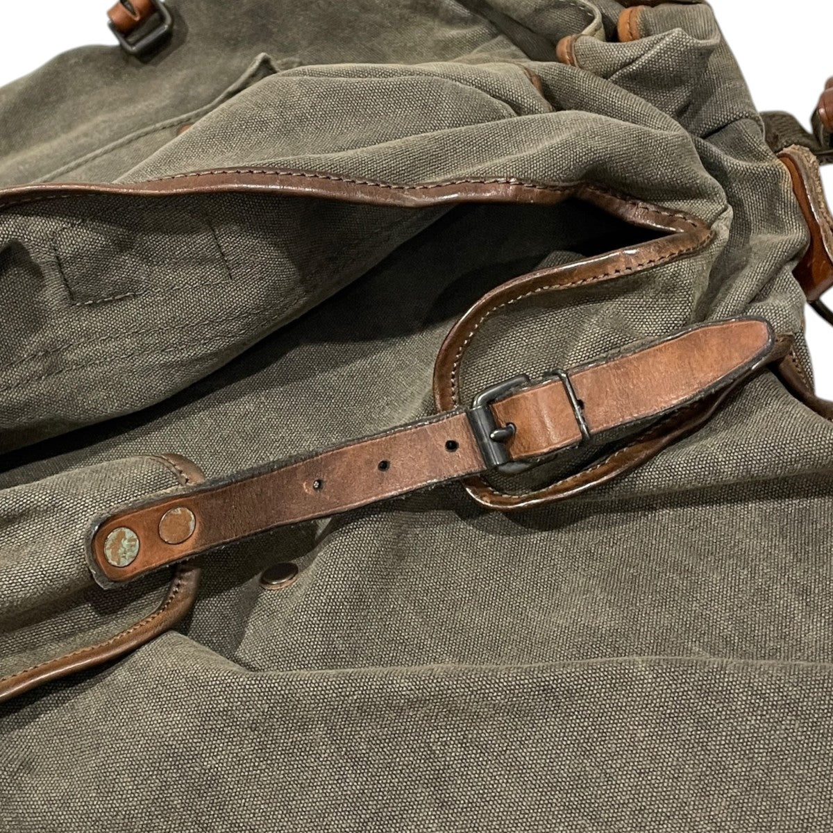 キャンバスレザーショルダーバッグ Canvas Leather Shoulder Bag  U．S．S． NAUTILUS