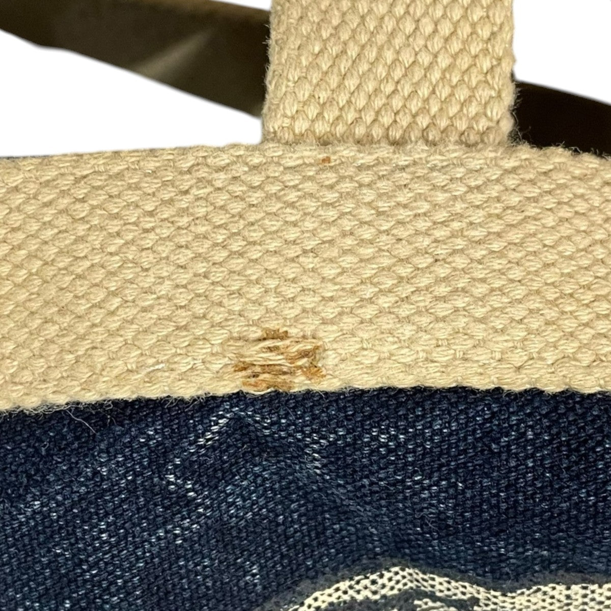 RRL 2WAYショルダーバッグ トートバッグ NDIGO MARKET TOTE BAG インディゴ マーケット トートバッグ 古着・中古-6枚目のアイテム画像