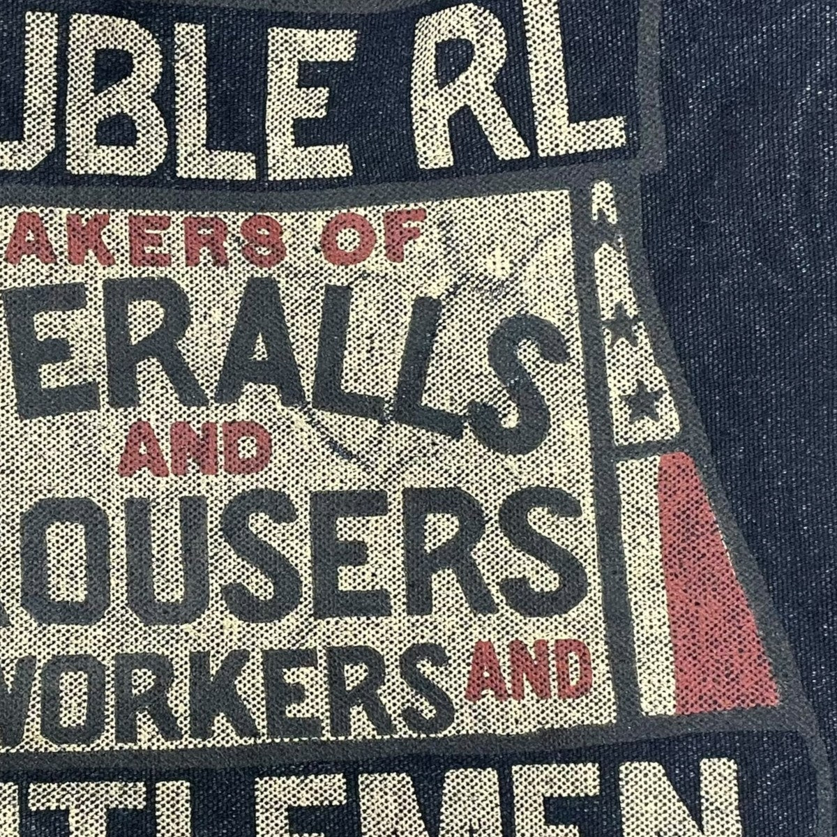 RRL 2WAYショルダーバッグ トートバッグ NDIGO MARKET TOTE BAG インディゴ マーケット トートバッグ 古着・中古-9枚目のアイテム画像