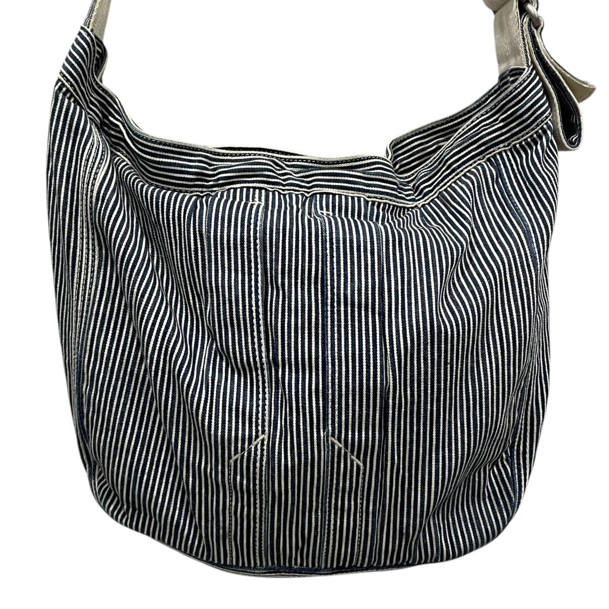 ヒッコリーストライプ柄ショルダーバッグ SANFORIZED HICKORY SHOULDER BAG(M) サンフォライズド ヒッコリー 729-08419