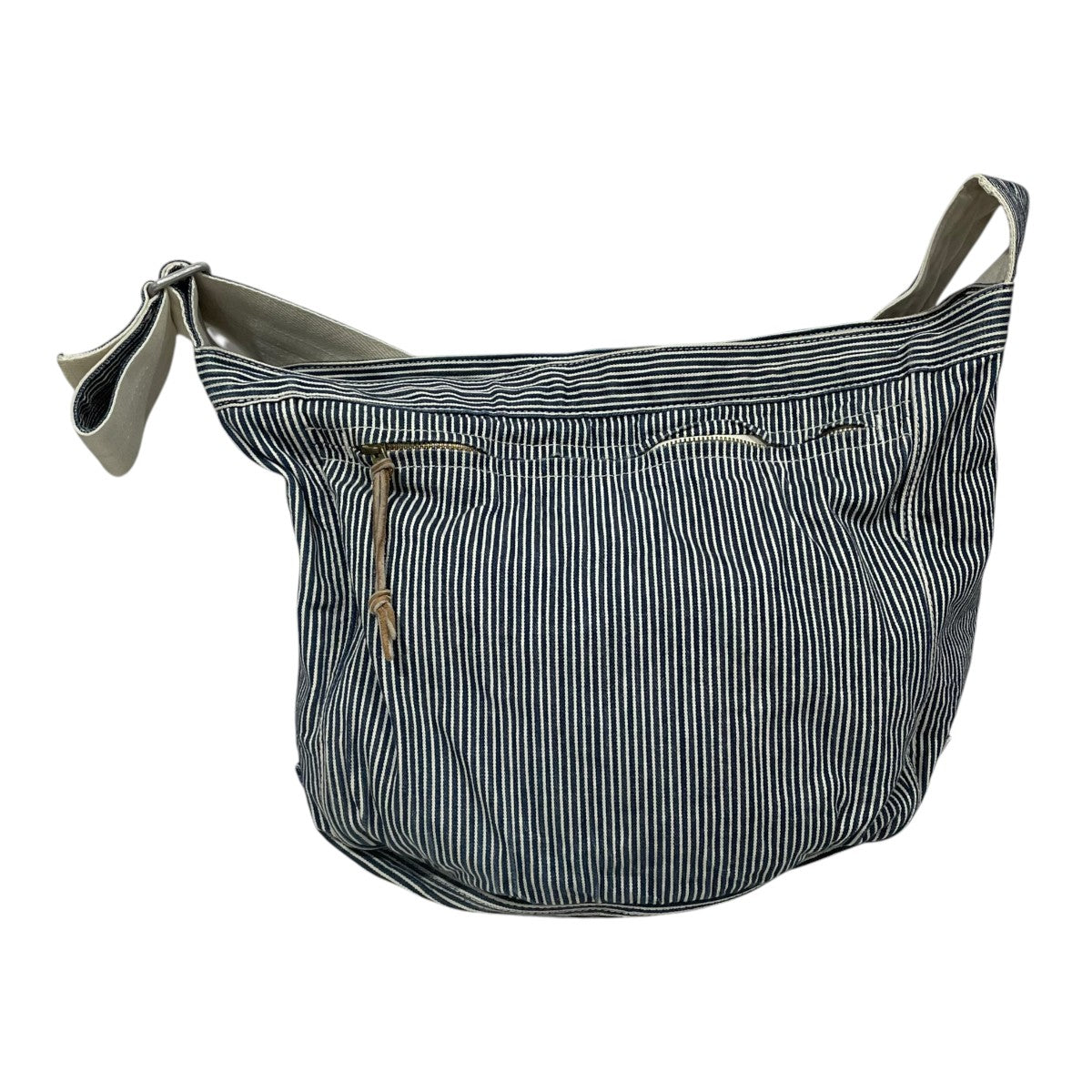 ヒッコリーストライプ柄ショルダーバッグ SANFORIZED HICKORY SHOULDER BAG(M) サンフォライズド ヒッコリー 729-08419