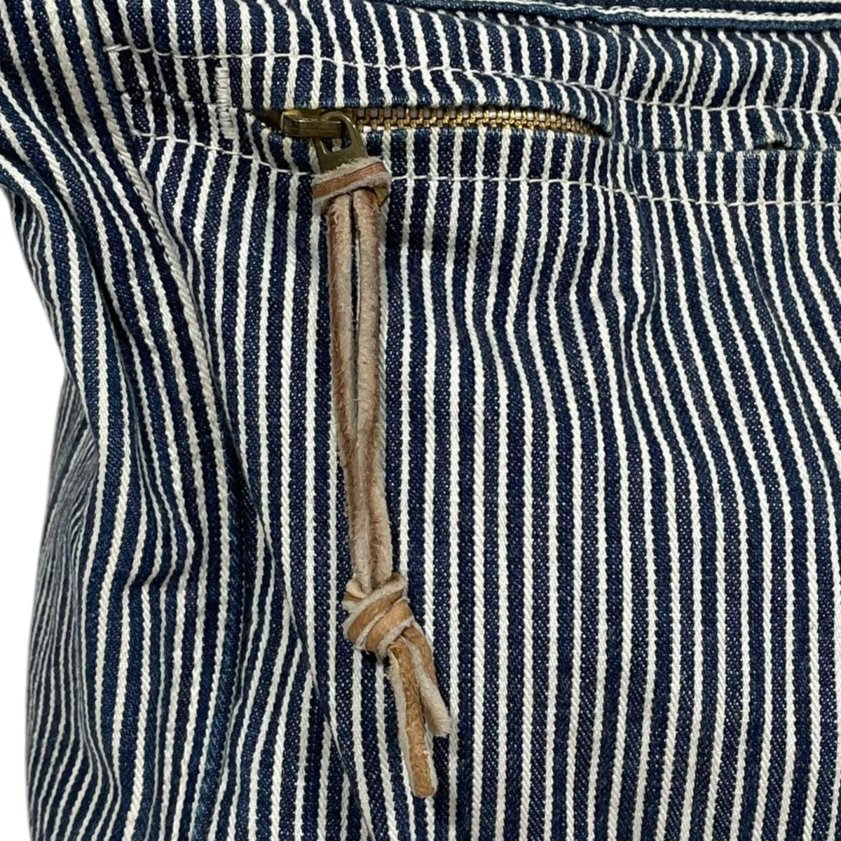 ヒッコリーストライプ柄ショルダーバッグ SANFORIZED HICKORY SHOULDER BAG(M) サンフォライズド ヒッコリー 729-08419