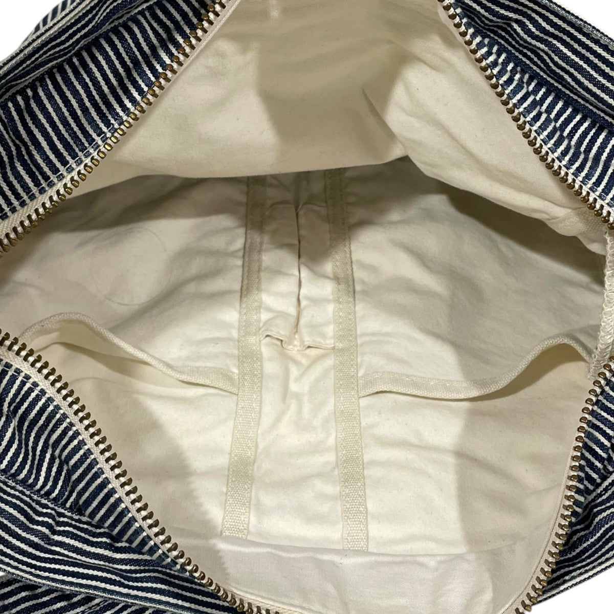 ヒッコリーストライプ柄ショルダーバッグ SANFORIZED HICKORY SHOULDER BAG(M) サンフォライズド ヒッコリー 729-08419
