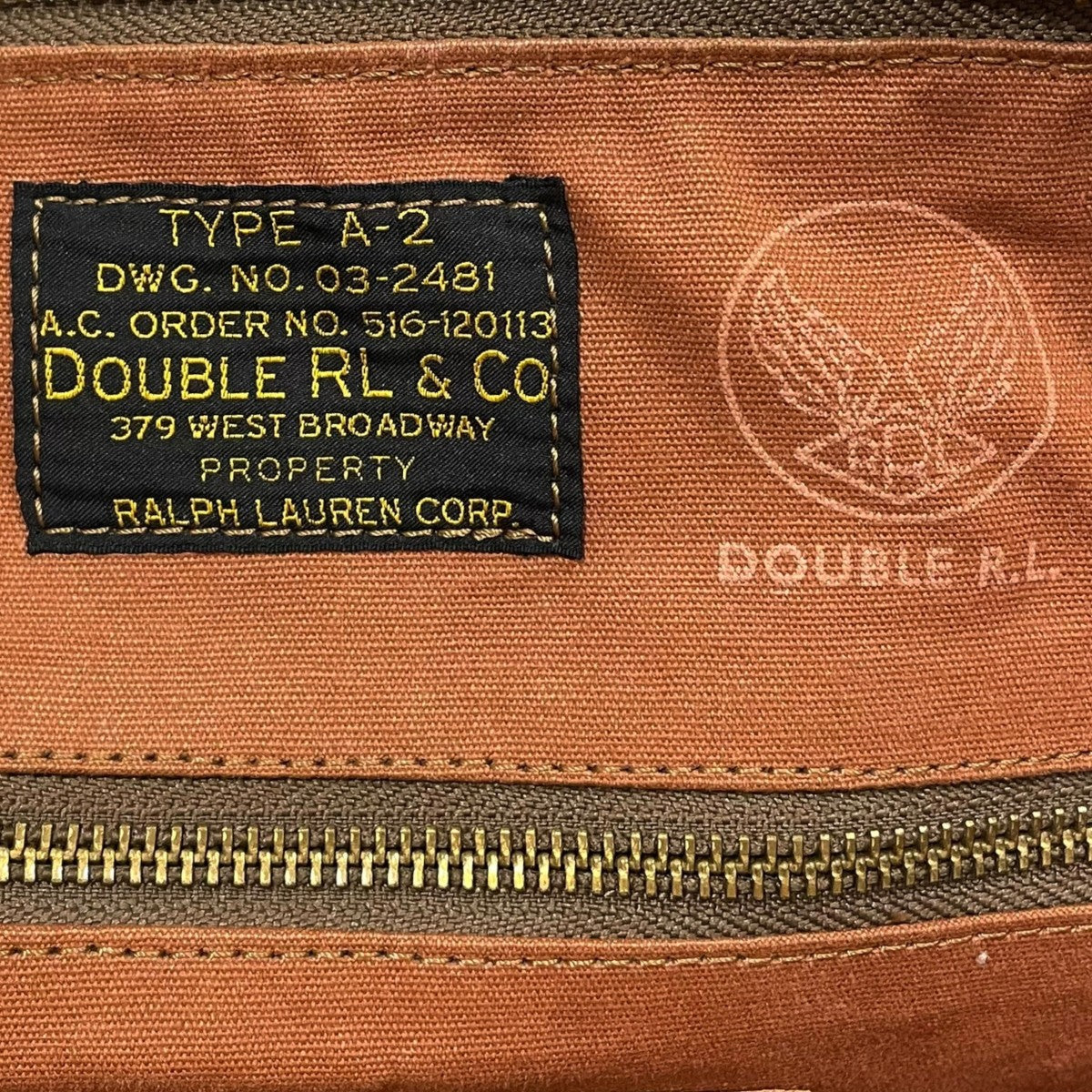 RRL 2WAYレザーショルダーバッグ トートバッグ Leather A-2 Helmet Bag レザーA2 ヘルメットバッグ 0036755528 古着・中古-8枚目のアイテム画像