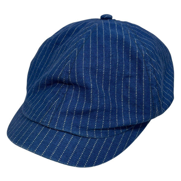 RRL キャスケット インディゴ ドットストライプ RRL(ダブルアールエル) ウォバッシュストライプ柄キャスケット Indigo